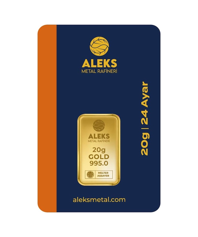 Agakulche 20 Gr 995 24 Ayar Amr Külçe Altın