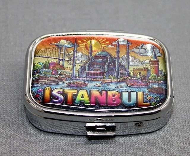Ers İstanbul Temalı İlaç Kutusu Anahtarlık Tcx4371