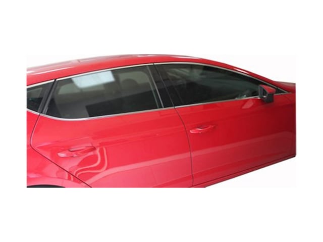 Seat Leon 2013-2018 Cam Çerçevesi 14 Parça Paslanmaz Çelik Krom
