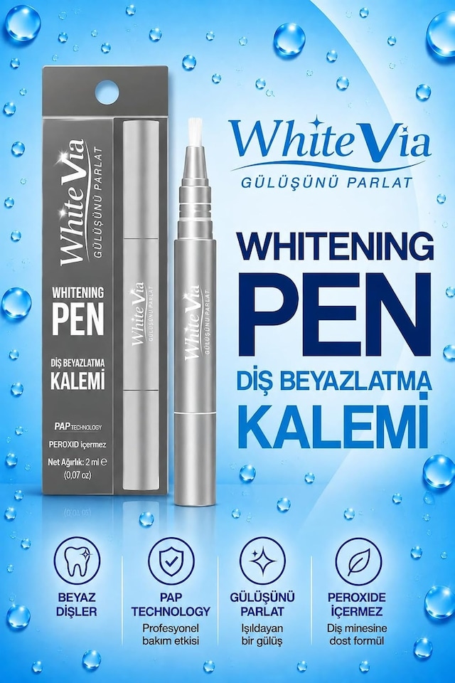 Tr Diş Beyazlatma Kalemi 2 Ml Peroksitsiz Diş Beyazlatıcı Kalem Silver