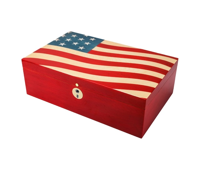 Lubinski Special Edt. Parmakizi Kilitli Puro Kutusu Humidor Flag 60s