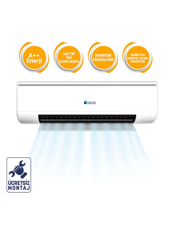 Aura 18000 BTU Duvar Tipi Inverter Klima