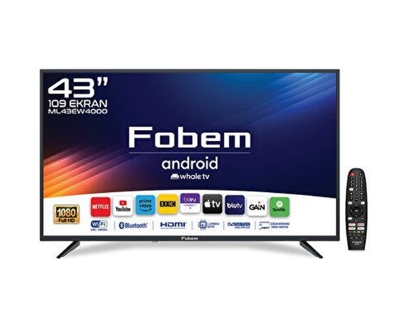 Fobem ML43EW4000 43'" FHD Android LED TV
