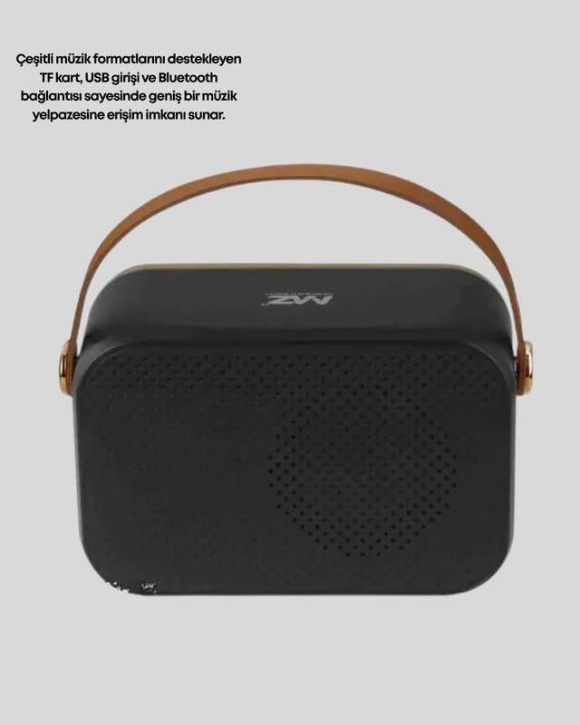 Vintage Bluetooth Radyo Tf Kart Ve Fm Destekli Taşınabilir Nostaljik Model - Lisinya