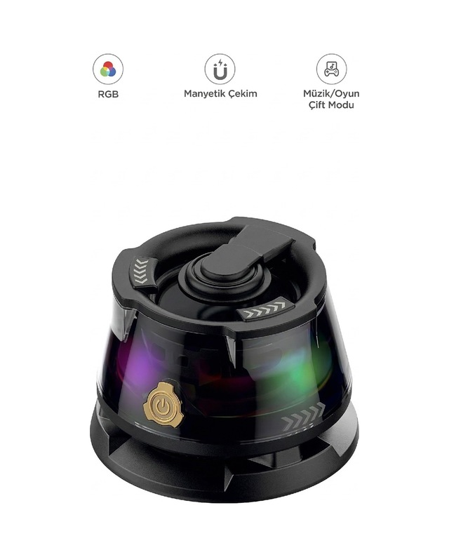D39 Manyetik Rgb Işıklı 5.3 Telefon Tutucu Mini Bluetooth Hoparlör Speaker