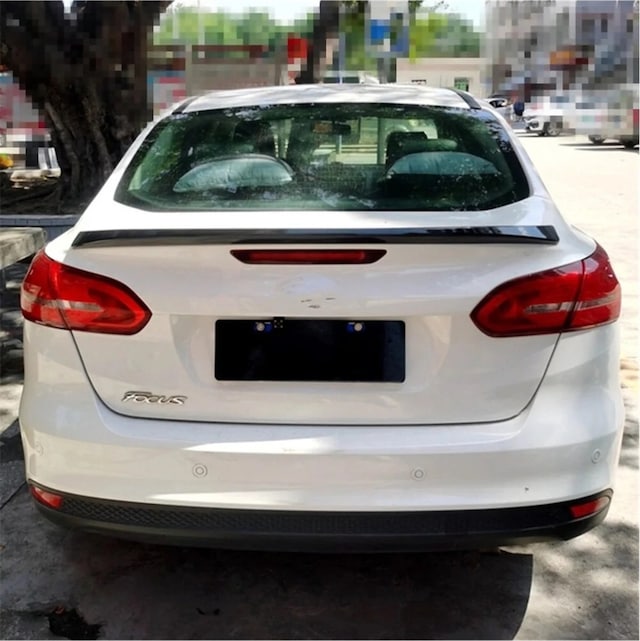 Ford Focus 3 Sedan 2012-2018 Uyumlu Bagaj Üstü Spoiler Pianoblack İthal Abs Plastik Parlak Siyah