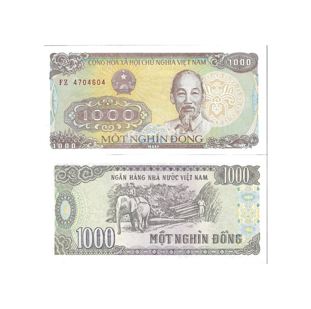 Viet Nam 1000 Dong Yabancı Kağıt Para Çil Unc Koleksiyon Para