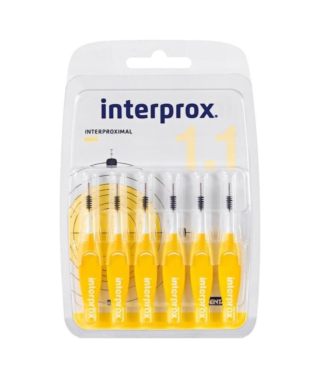 Interprox Interproximal Mini 1.1mm Arayüz Fırçası 6 Adet SARI