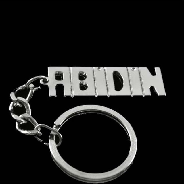 Abidin - 529 - - Spt-gld - İsimli Anahtarlık Çok Renkli