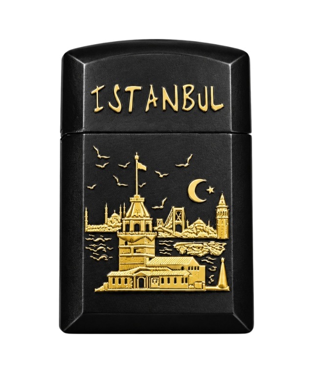 Hunter Soft Flame İstanbul Design Siyah Çakmak Ack035