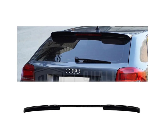 Audi A3 Hb 2003-2012 Uyumlu Pianoblack Spoiler 4 Kapı İthal Abs Plastik