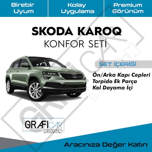 Skoda Karoq Konfor Seti -Araç Içi Ses Kumaş Kaplama