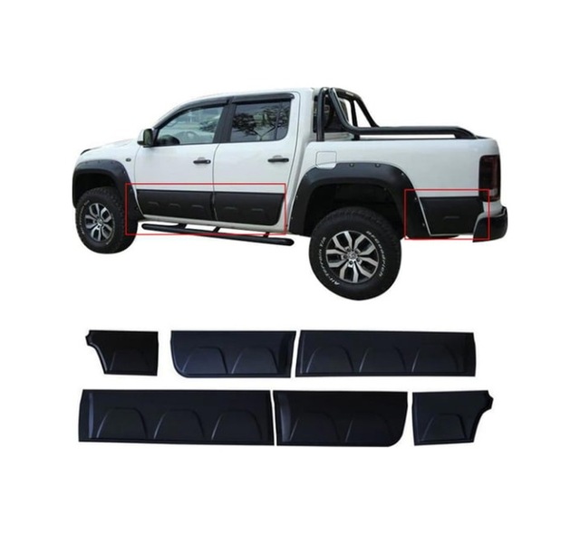 Vw Amarok 2010 2021 Yan Kapı Koruması - Amarok Kapı Çıtası 6 Prç
