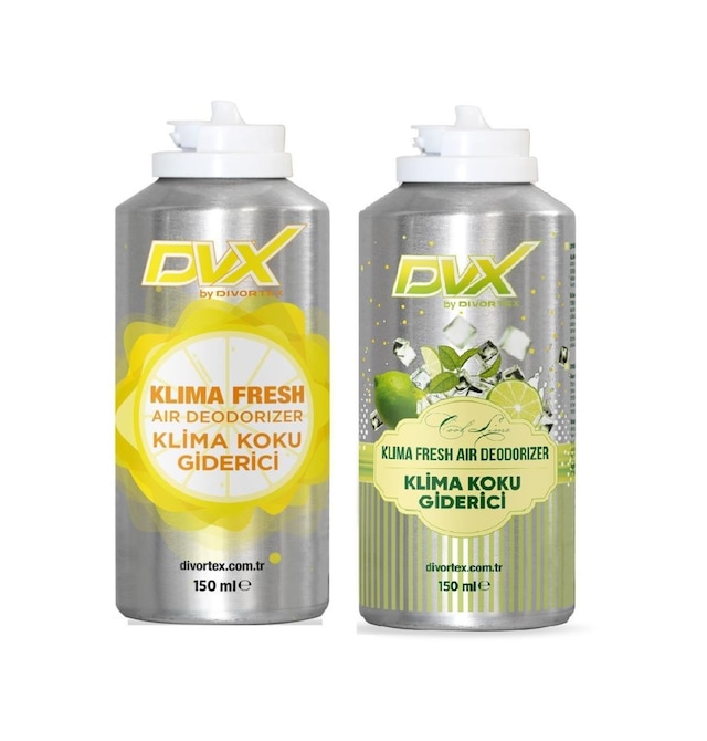 Divortex Cool Lime ve Limon Kokulu Klima Bombası 2 x 150 ML