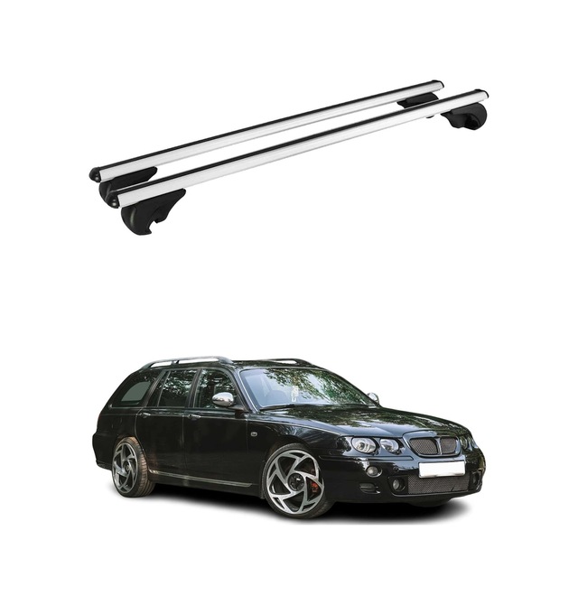 Mg Zt-t 2001-2005 Arası Uyumlu Port Bagaj Taşıyıcı Ara Atkı Alüminyum Gümüş 2 Parça