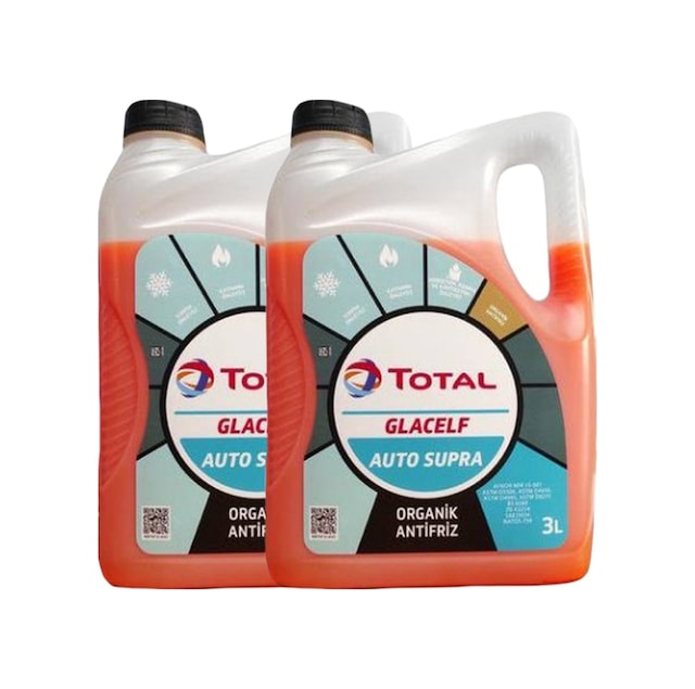 Glacelf Auto Supra Antifriz Kırmızı 3 Litre 2021 Üretim 2 Adet