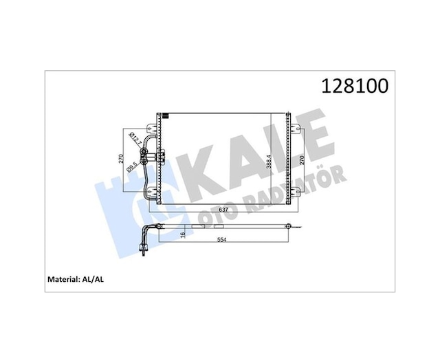 Klima Radyatörü Kale 050abc020 Renault Megane I 1996-2003