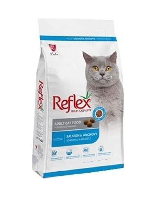 Reflex Somonlu ve Hamsili Yetişkin Kedi Maması 15 KG