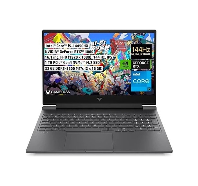 HP Victus 16-R1700NT BK5R0EA i5-14450HX 32 GB 1 TB SSD RTX4060 16.1" Free Dos Dizüstü Bilgisayar
