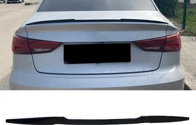 Volvo S60 2010-2018 Yarasa Spoiler Spoyler Jet Black M4 Tip