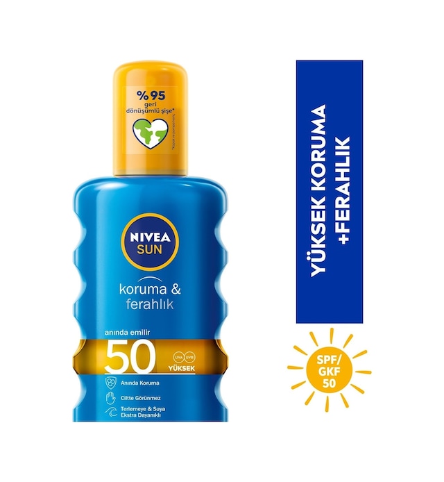 Nivea Sun Koruma & Ferahlık Transparan Güneş Spreyi SPF50 200 ML