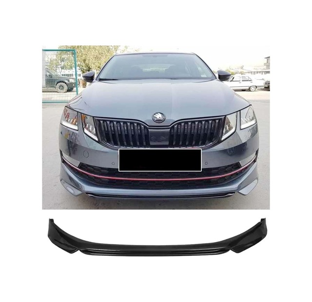 Skoda Octavia 3 Abt Ön Ek Karlık Abs Plastik Mat Siyah 2018 2019 2020 Makyajlı Kasa