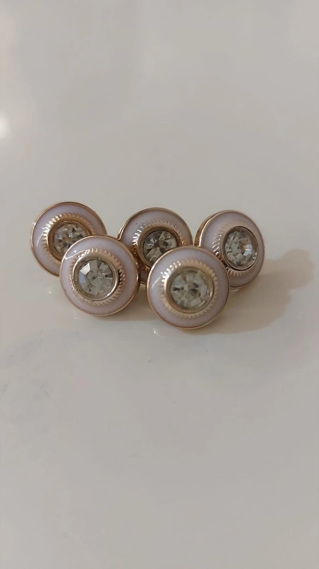 20 Boy Gold Taşlı Düğme