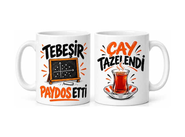 Bezos Ders Arkası 2'li Porselen Kupa Seti - Model 901 Bezos1