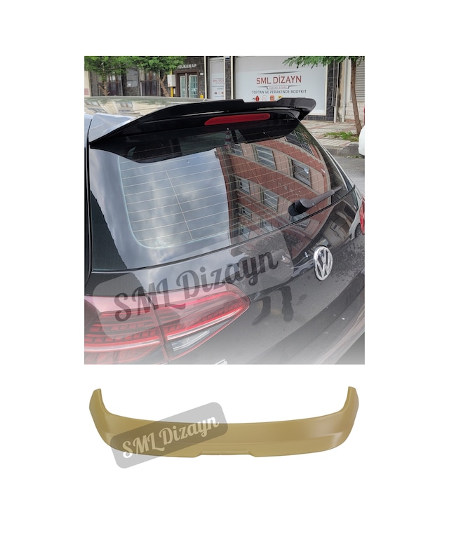 Volkswagen Golf 7 R Line Spoiler Boyasız Golf 7 Gti Spoyler-kanat