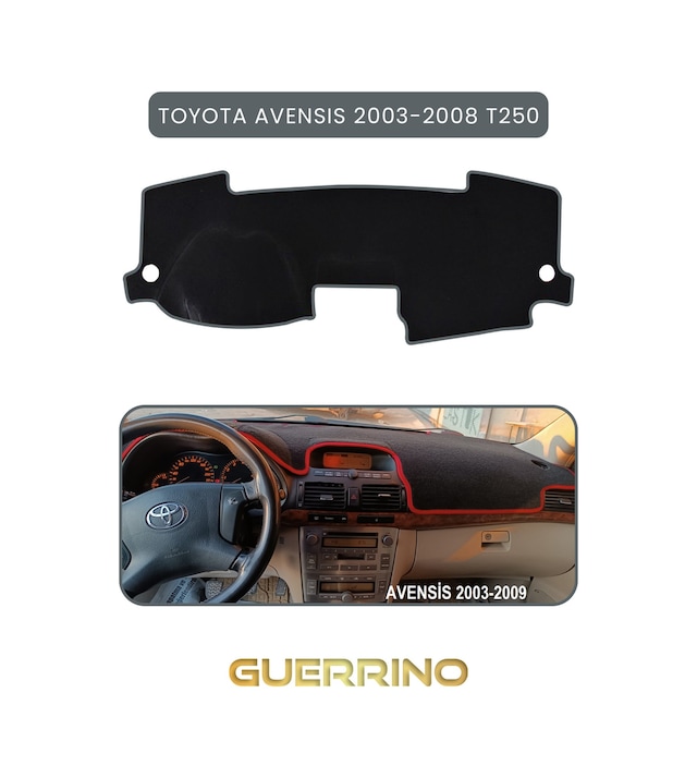 Toyota Avensis 2003-2008 T250torpido Koruma Halısı Gri Kenar