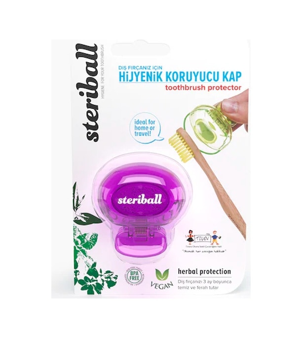 Steriball Diş Fırçası Koruma Kabı 3 Adet