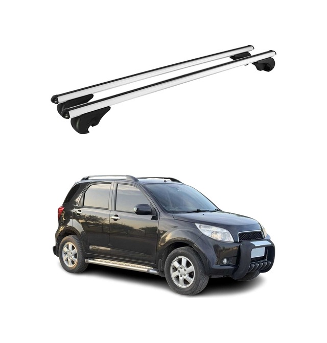 Daihatsu Terios Iı 2006-2017 Uyumlu Port Bagaj Taşıyıcı Ara Atkı Alüminyum Gri 2 Parça