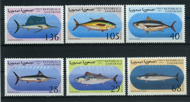 Koleksiyon Pulları, 1997 Yılı Sahra Cumhuriyeti,6 Pulluk Damgasız Tam Seri,n11-54 Teşhir Ürün