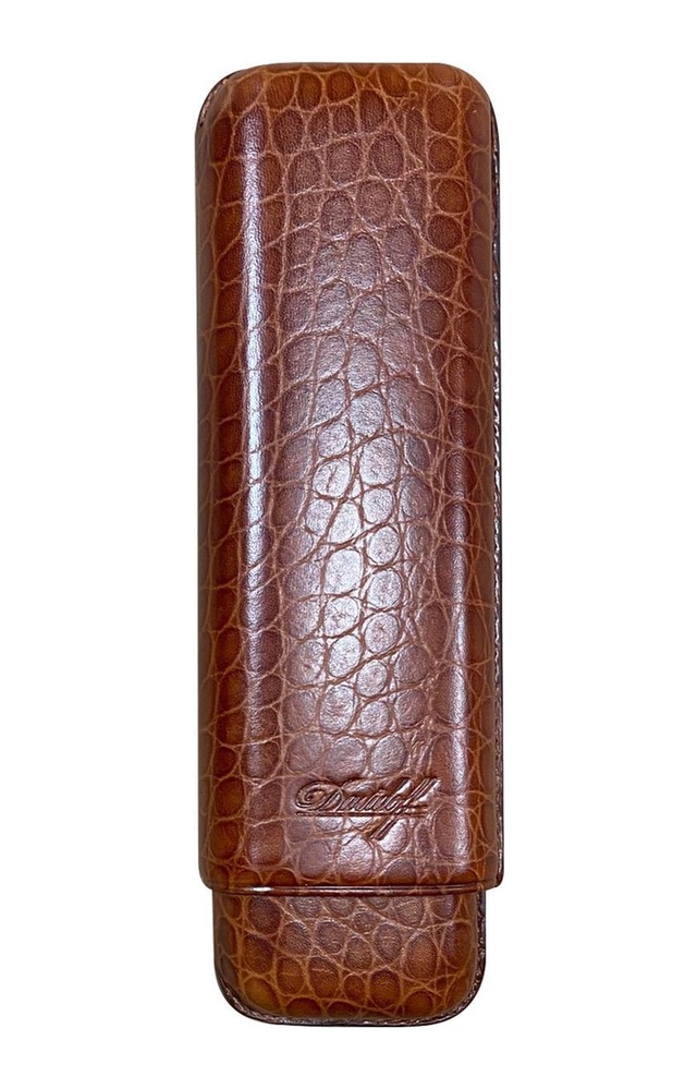 Davidoff Croco Deri Puro Kılıfı Churchill Taba 2li 46ring