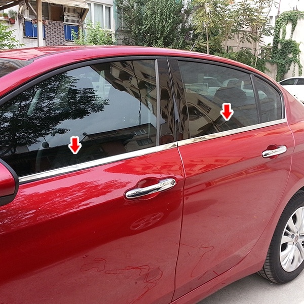 Fiat Egea Krom Cam Çıtası Sedan 4 Parça 2015 ve Üzeri