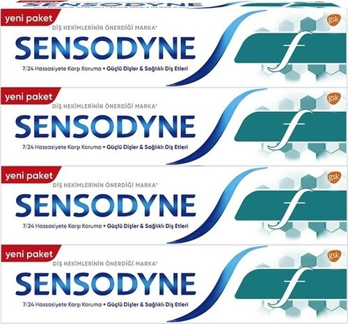 Sensodyne F Florürlü Diş Macunu 100 ML x 4