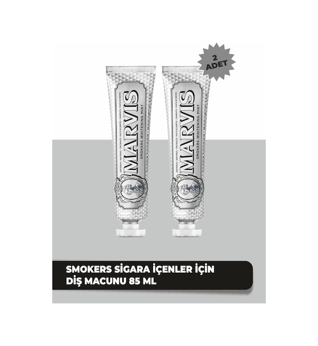 Marvis Smokers Whitening Diş Macunu 85 Ml 2 Adet