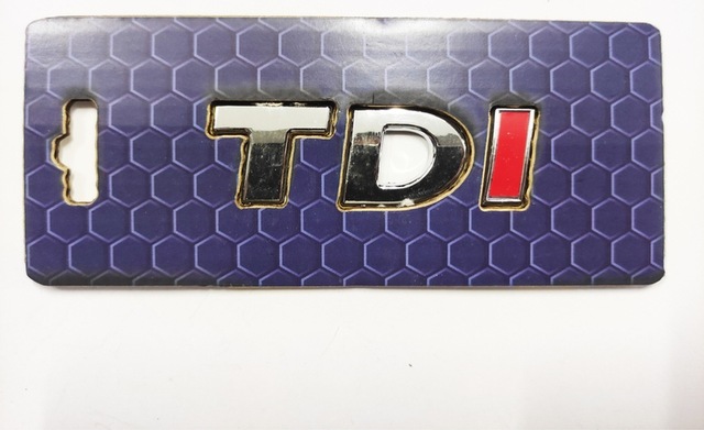 Volkswagen Tdı Arma Bagaj Yazısı Yapıştırma Tek Kırmızı 6cmx2cm 8235