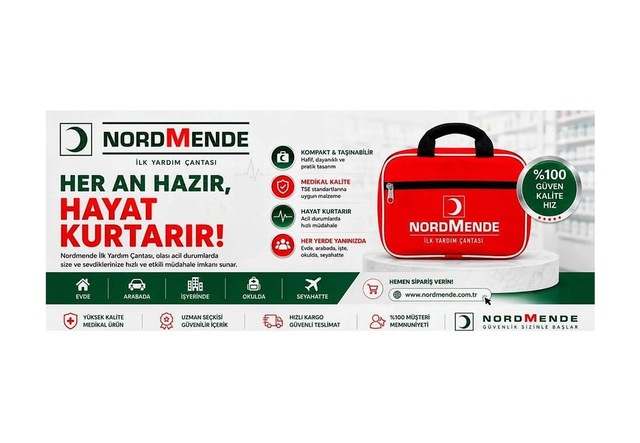İlk Yardım Çantası Acil Müdahale Seti Araç, Ev, Ofis Ve Seyahat İçin Evimdeyokyok