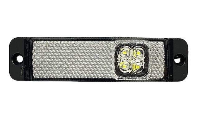 12v-24v Yan İkaz-park Lambası Side Marker Ledli Beyaz Krone Tip Dorse 130 32 Mm