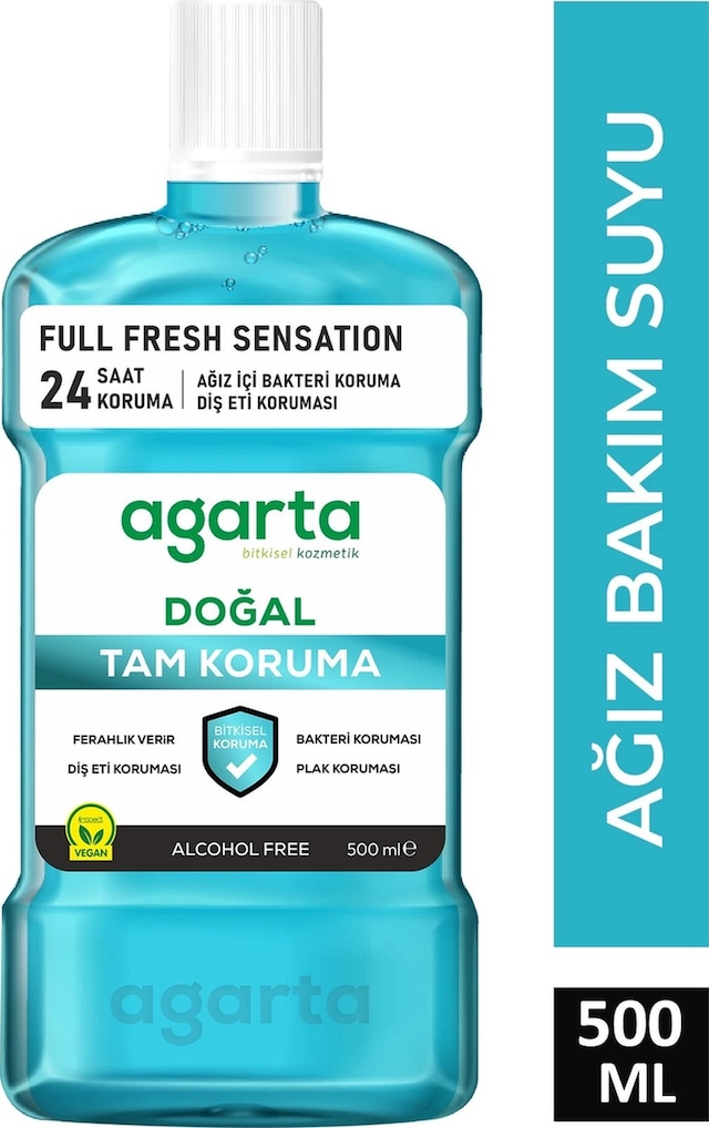 Ağız Bakım Suyu Tam Koruma Alkolsüz 500 Ml