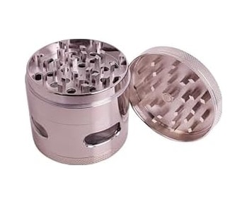 Pencereli 63 Mm. Silver Tütün Baharat Herbal Öğütücüsü Parçalayıcı Pt94slv