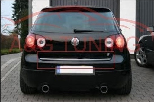 Volkswagen Golf 5 Krom Bagaj Alt Çıta Formlu 2005-2009 Paslanmaz