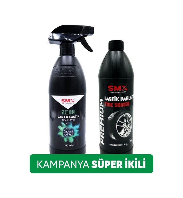 Neon Jant & Lastik Temizleyici 750 Ml. Lastik Parlatıcı 750 Ml Lastik Süngeri