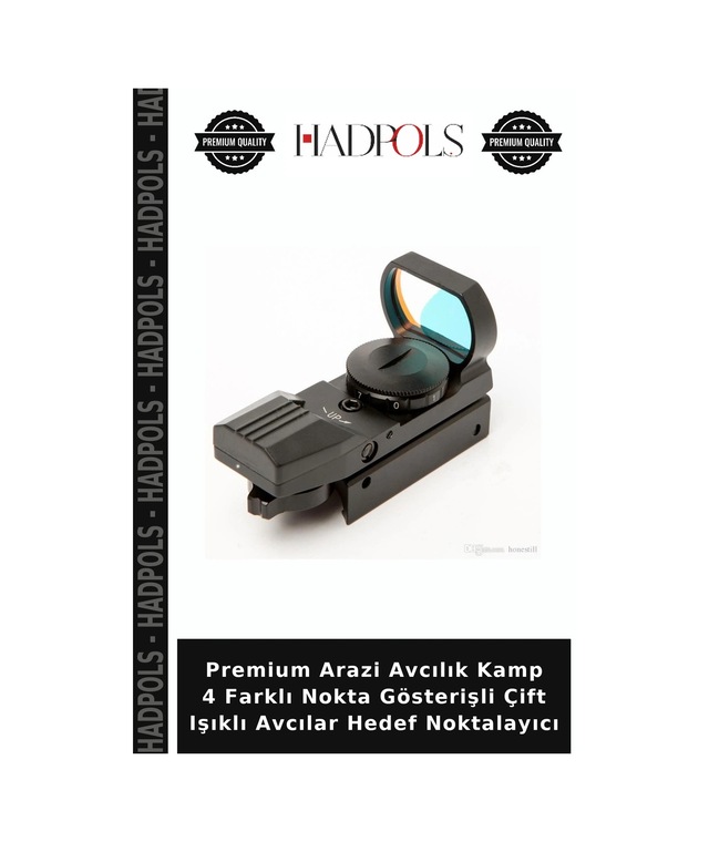 Premium Arazi Avcılık Kamp 4 Farklı Nokta Gösterişli Çift Işıklı Avcılar Hedef Noktalayıcı