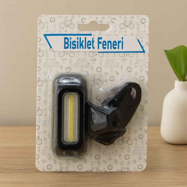 Pilli 4 Fonksiyonlu Bisiklet Feneri Renkli & Beyaz