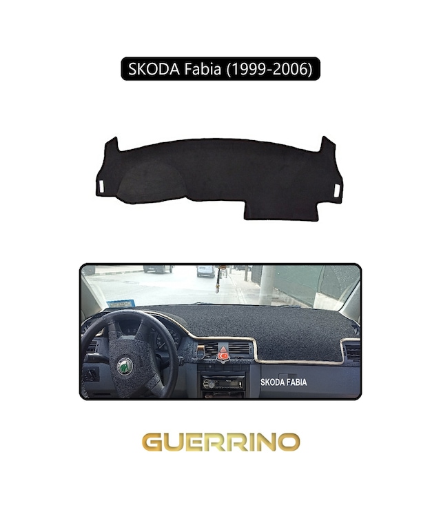 Skoda Fabia 1999-2006 Torpido Koruma Halısı Siyah Kenar