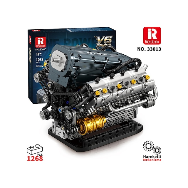Reobrix V6 Engine 33013 Brick Yapım Seti