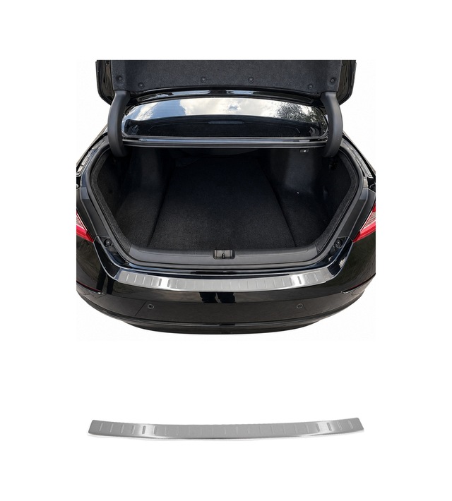 Honda Accord 2018-2022 Uyumlu Krom Arka Tampon Eşiği Paslanmaz Çelik Taşlı Mat