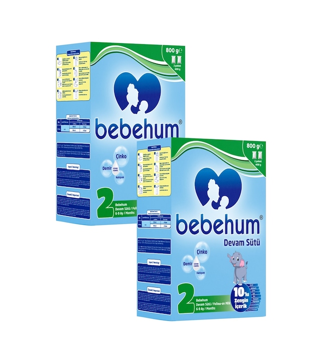Bebehum 2 Numara Devam Sütü 6-9 Ay 800 gr x 2 Adet